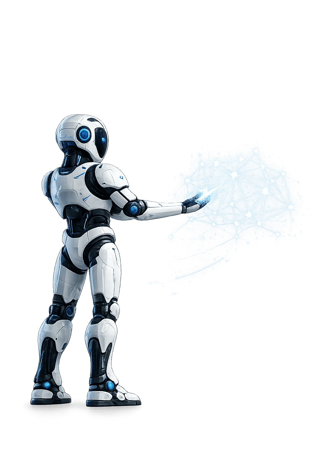 Mascote da Kenova Tech interagindo com dados